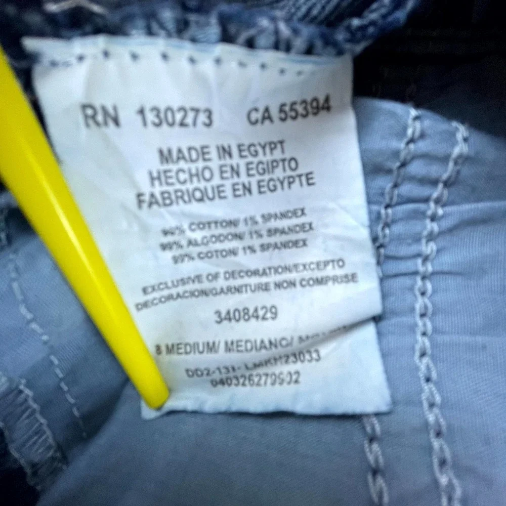 Lee Slender Secret Lower On The Waist Jeans Womens 8 Blue Emboidered Y2K Bootcut